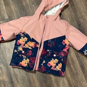 Swiss Tech Kids Raincoat in Pink and Navy